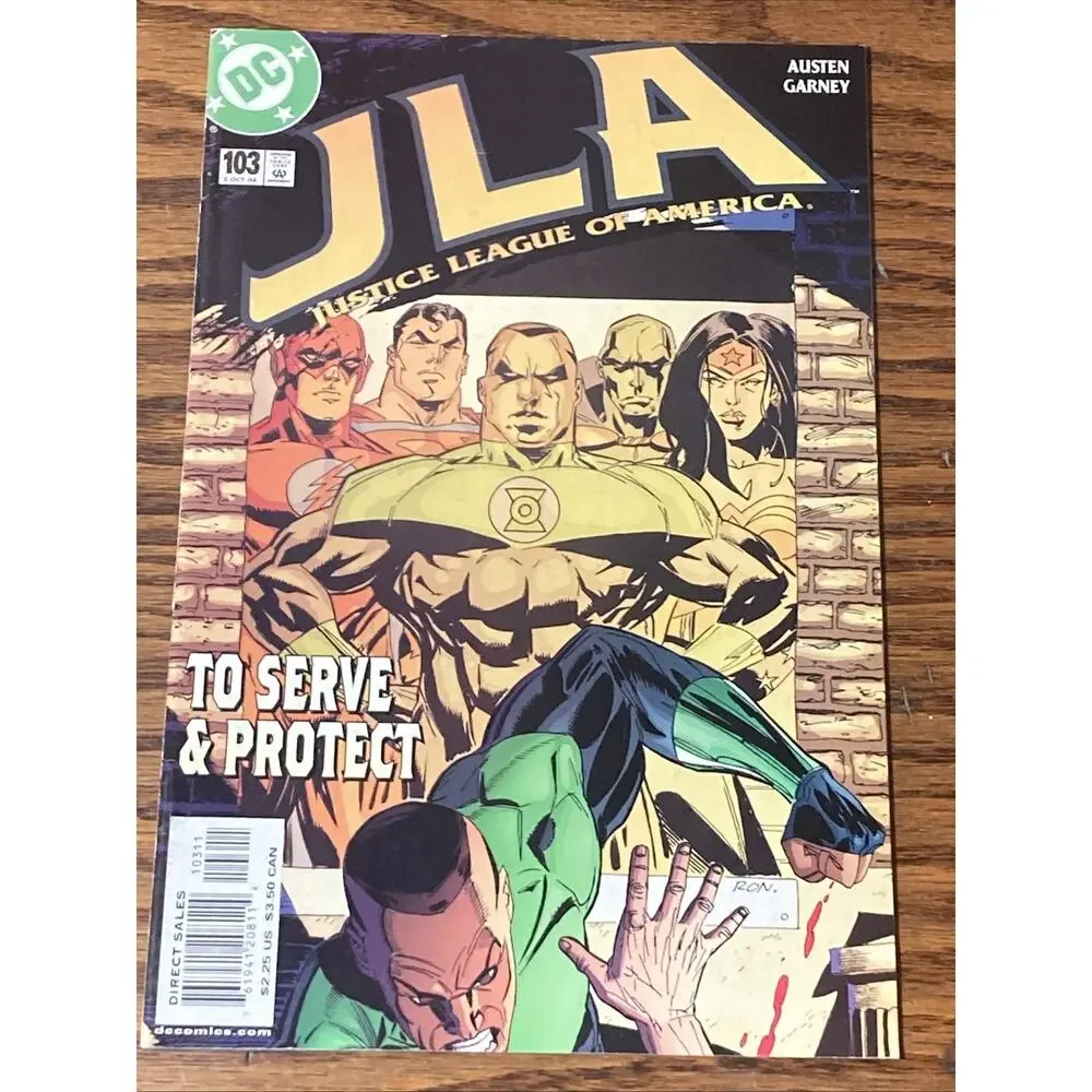 JLA #103 (DC Comics 2004) To Serve & Protect Austen Garney Ron Garney